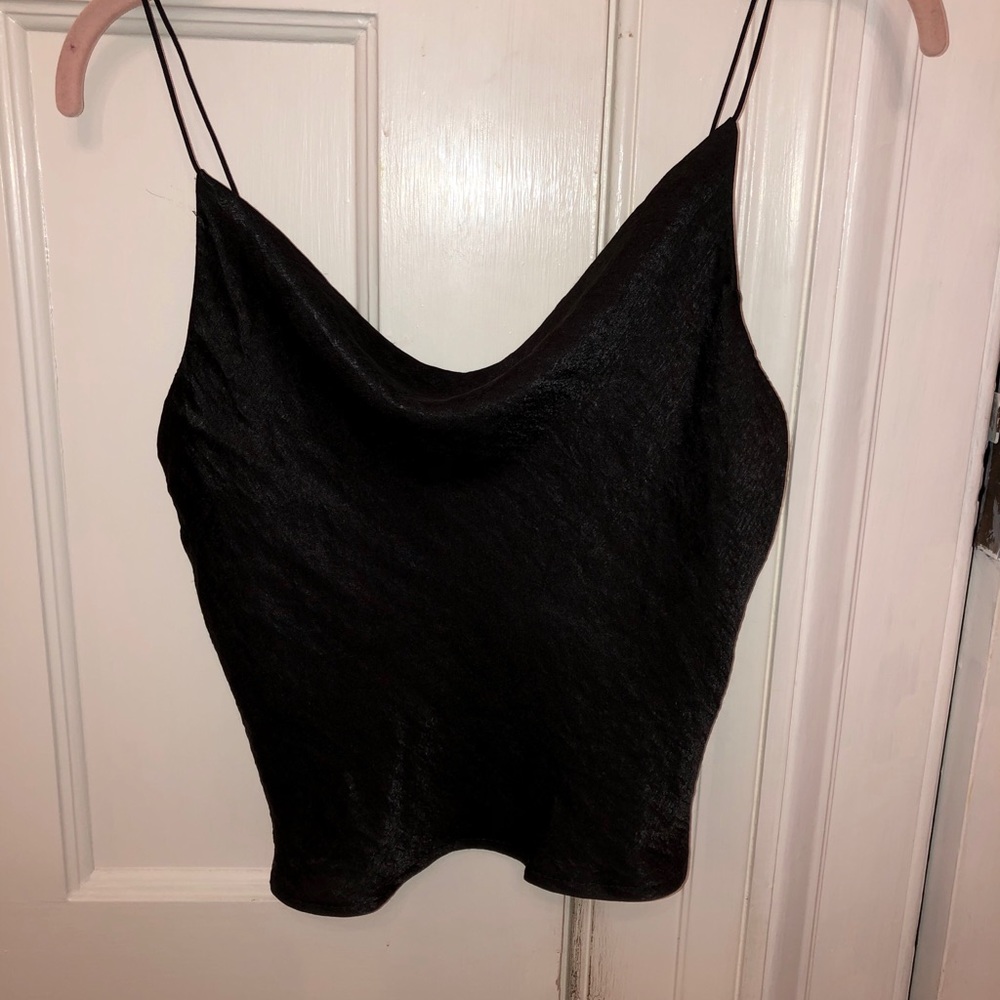 draped crop top